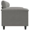 vidaXL 3-Seater Sofa Dark Grey 180 cm Microfibre Fabric