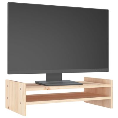 vidaXL Monitor Stand 50x27x15 cm Solid Wood Pine