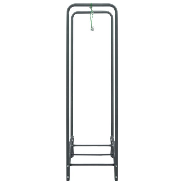 vidaXL Firewood Rack Anthracite 120x35x120 cm Steel