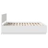 vidaXL Bed Frame with Headboard White 180 x 200 cm Engineered Wood