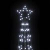 vidaXL LED Christmas Tree with Spikes 570 LEDs Cold White 300 cm