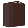 vidaXL Garden Shed Dark Brown 192x108x223 cm Galvanised Steel