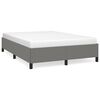 vidaXL Bed Frame without Mattress Dark Grey 137x187 cm Double Fabric