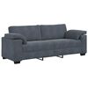 vidaXL 2 Piece Sofa Set with Cushions Dark Grey Velvet