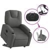 vidaXL Electric Stand up Recliner Chair Dark Grey Fabric