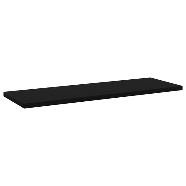 vidaXL Bookshelf Boards 8 pcs Black 60x20x1.5 cm Engineered Wood
