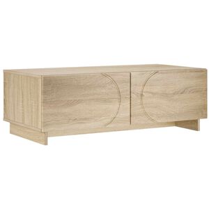 vidaXL Coffee Table Sonoma Oak 102 x 50.5 x 35 cm Engineered Wood