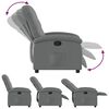 vidaXL Recliner Chair Dark Grey Fabric