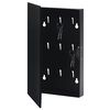 vidaXL Key Box with Magnetic Board Black 30x20x5.5 cm