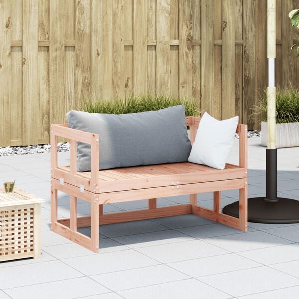 vidaXL Garden Sofa Bench Extendable Solid Wood Douglas