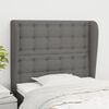vidaXL Headboard with Ears Dark Grey 83 cm Fabric