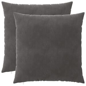 vidaXL Cushion with Pillow HEERLEN 2 pcs Dark Grey Velvet