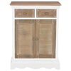 vidaXL Sideboard White 60x30x80 cm Solid Wood