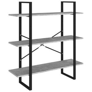 vidaXL Book Cabinet | Concrete Grey | Engineered wood | Medium | Book Cabinet