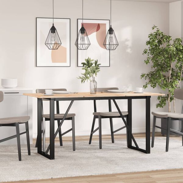 vidaXL Dining Table Legs O-Frame 120x60x73 cm Steel
