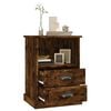 vidaXL Bedside Cabinets 2 pcs Smoked Oak 43x36x60 cm