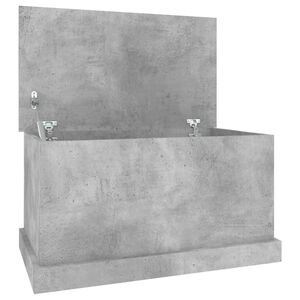 vidaXL Storage Box Concrete Grey 70x40x38 cm Engineered Wood