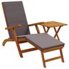 vidaXL Reclining and Folding Sunlounger 2 pcs Solid Acacia Wood