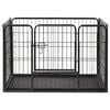 vidaXL Puppy Playpen Steel 91.5x59x61 cm