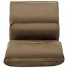 vidaXL Folding Floor Chair Taupe Microfibre