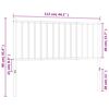 vidaXL Metal Replace Headboard White 107 cm