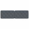 vidaXL Headboard Cushion Dark Grey 152 cm Queen Velvet