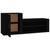 vidaXL Shoe Cabinet Black 130x35x54 cm Engineered Wood