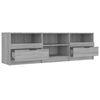 vidaXL TV Cabinet Grey Sonoma 150x33.5x45 cm Engineered Wood