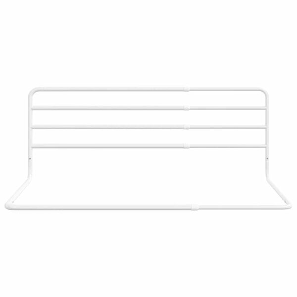 vidaXL Toddler Safety Bed Rail White (76-137)x55 cm Iron
