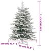 vidaXL Artificial Hinged Christmas Tree 150 LEDs & Ball Set 150 cm