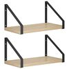 vidaXL Wall Shelves 2 pcs Sonoma Oak 30 x 16 x 15.5 cm