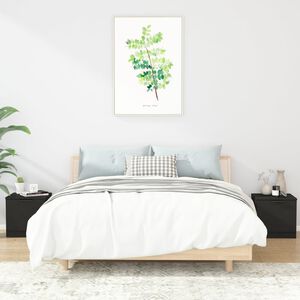 vidaXL Bedside Cabinets 2 pcs Black 40x39x40 cm