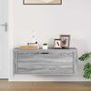 vidaXL Wall Shoe Cabinet Grey Sonoma 100x35x38 cm Engineered Wood