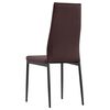 vidaXL Seven Piece Dining Set Brown