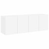 vidaXL 2 Piece Wall-mounted TV Cabinet Set White 60x30x41 cm