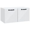 vidaXL Wall-Mounted TV Cabinet White 59.5 x 31 x 30 cm Engineered Wood