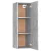 vidaXL TV Cabinet Concrete Grey 30.5x30x90 cm Engineered Wood