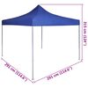 vidaXL Foldable Tent 3x3 m Blue