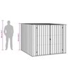 vidaXL Garden Shed Grey 195x198x159 cm Galvanised Steel