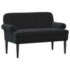 vidaXL Loveseat with Button Tufted Black 120 x 66 x 78 cm Velvet