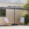 vidaXL Garden Parasol Anthracite 385 x 209 x 244 cm Fabric