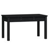 vidaXL Garden Bench | Black | Solid Pine Wood | Compact | Sturdy | Garden Bench
