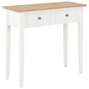 vidaXL Dressing Console Table White 79x30x74 cm Wood