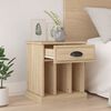 vidaXL Bedside Cabinet Sonoma Oak 43x36x50 cm