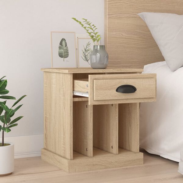 vidaXL Bedside Cabinet Sonoma Oak 43x36x50 cm