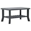 vidaXL Coffee Table | Anthracite | Plastic | 90x60x46 cm | Durable