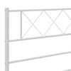 vidaXL Metal Replace Headboard White 90 cm