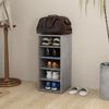 vidaXL Shoe Cabinet Concrete Grey 31.5x35x70 cm Engineered Wood