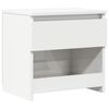 vidaXL Bedside Cabinet | High gloss white | Engineered wood | Medium