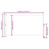 vidaXL Patio Retractable Side Awning 140 x 300 cm Cream